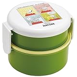 スケーター 抗菌丸型ランチボックス2段 ONWR1AG [スヌーピー ラブ